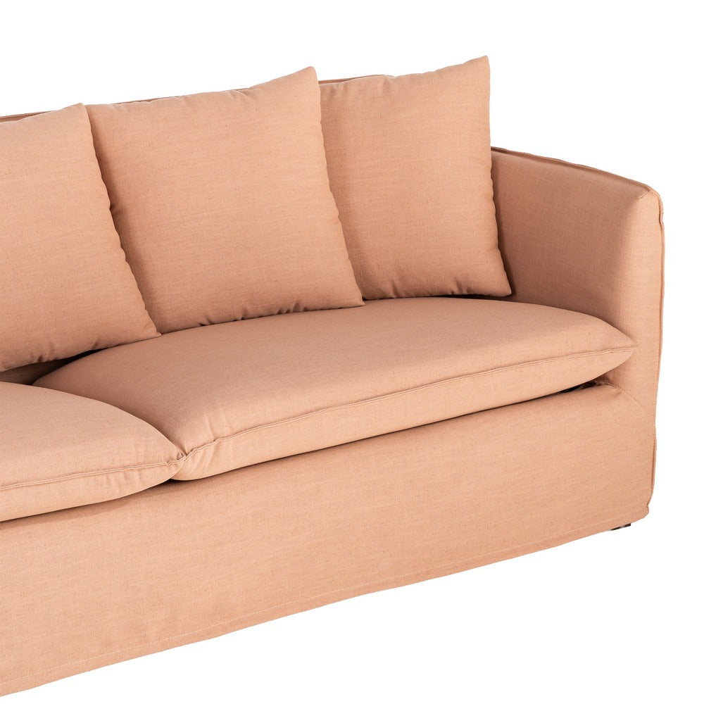 SOF� SALM�N TEJIDO SAL�N 215 X 92 X 78 CM