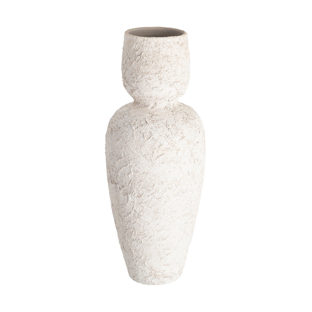 JARR�N BLANCO CER�MICA DECORACI�N 31 X 31 X 80 CM