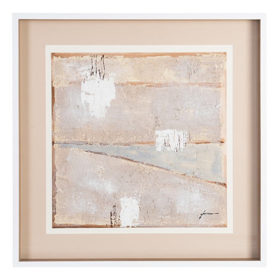 CUADRO PINTURA ABSTRACTO MADERA-CRISTAL 80 X 80 CM