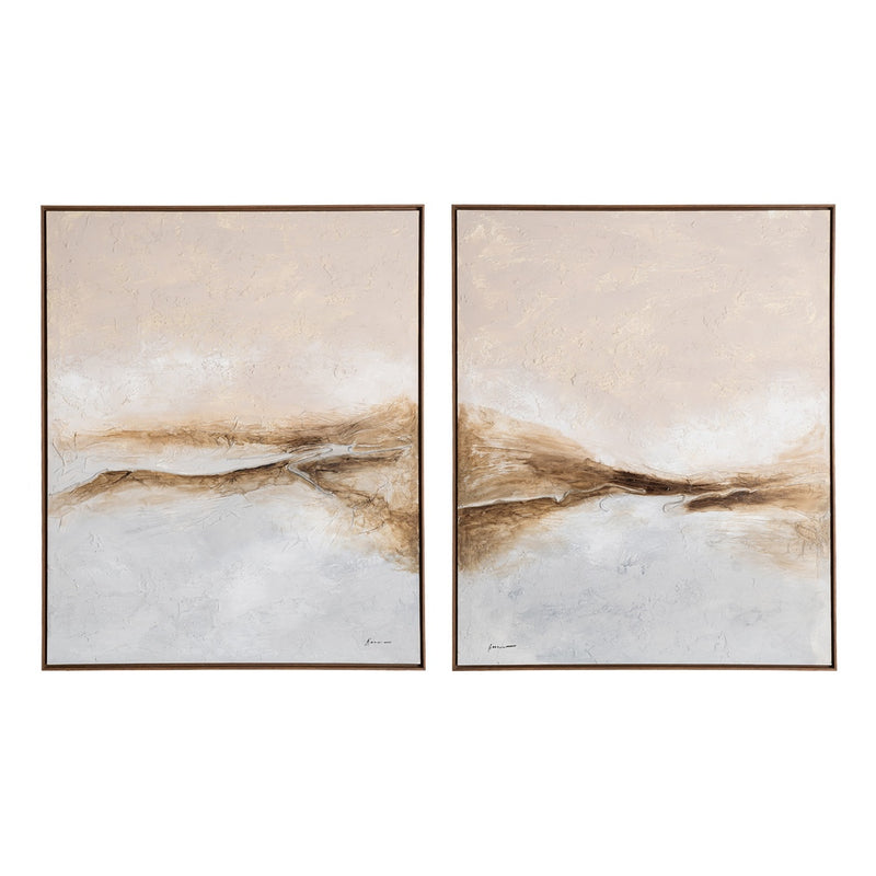 PINTURA ABSTRACTO 2/M LIENZO DECORACIÓN 132 X 162 CM