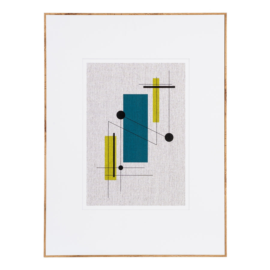 ABSTRACT PAINTING 2/M PRINTED WOOD 60 X 3 X 80 CM