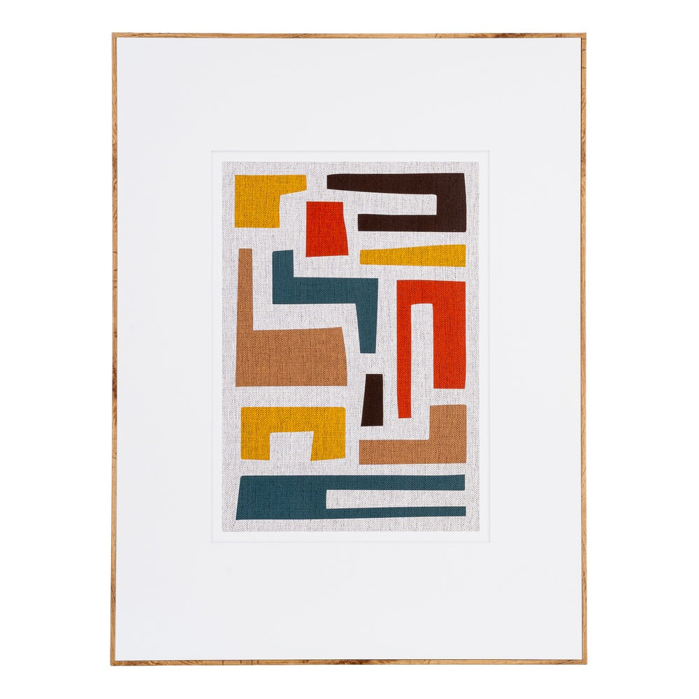 CUADRO ABSTRACTO 2/M MADERA IMPRESO 60 X 3 X 80 CM