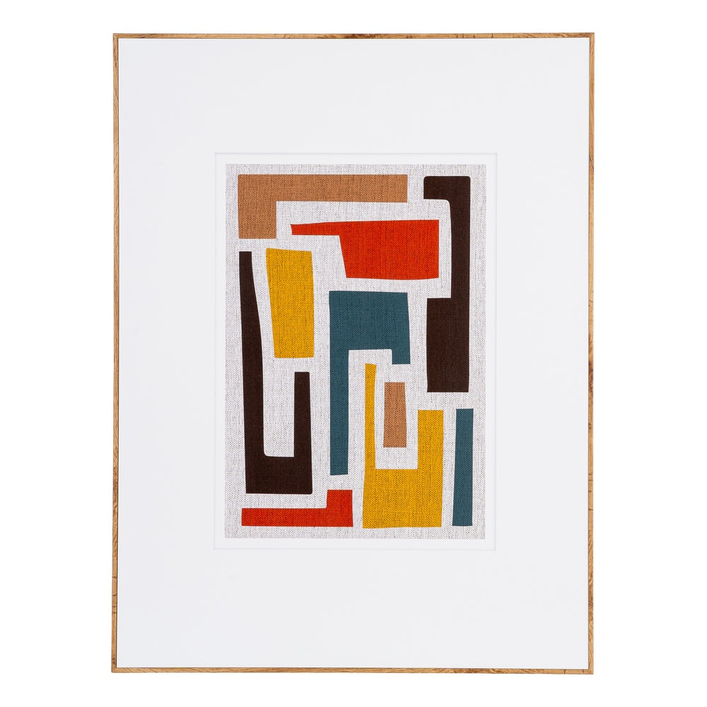 CUADRO ABSTRACTO 2/M MADERA IMPRESO 60 X 3 X 80 CM