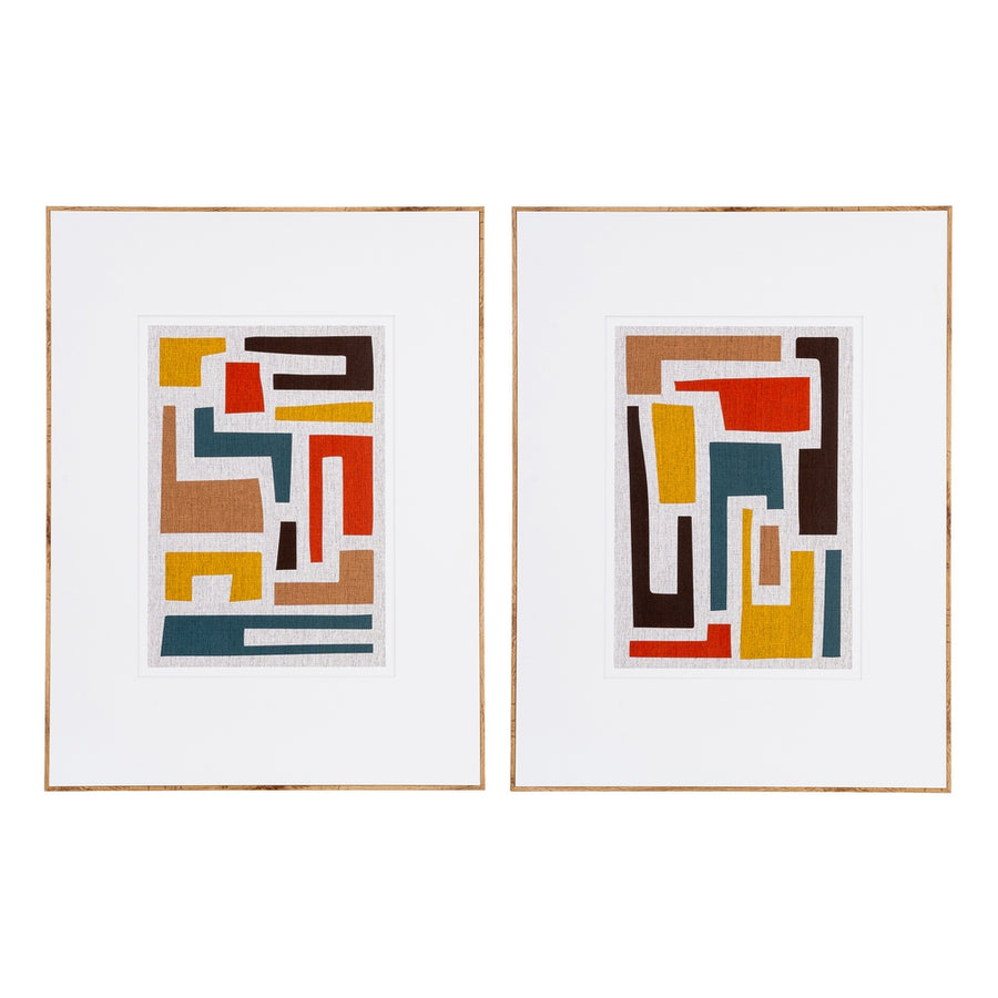 CUADRO ABSTRACTO 2/M MADERA IMPRESO 60 X 3 X 80 CM