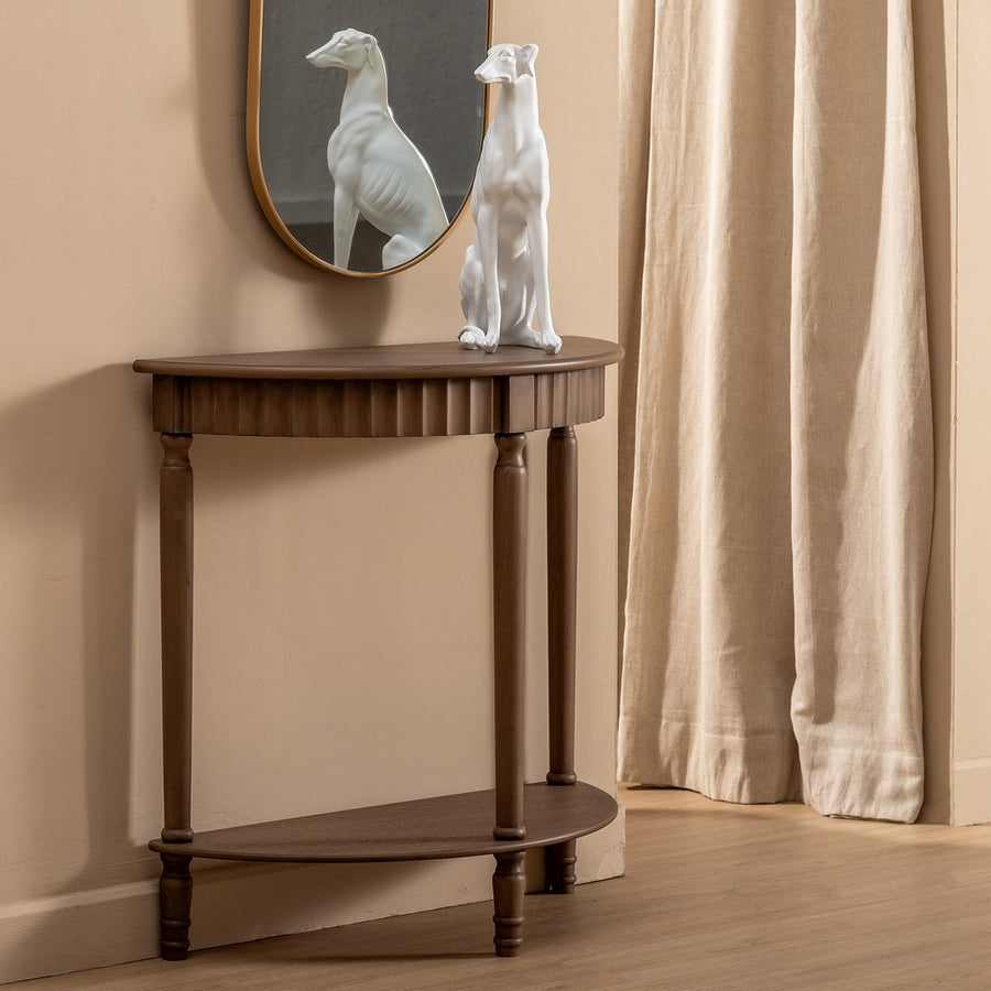 CONSOLA MARRÓN DM-MADERA 71 X 30 X 71 CM