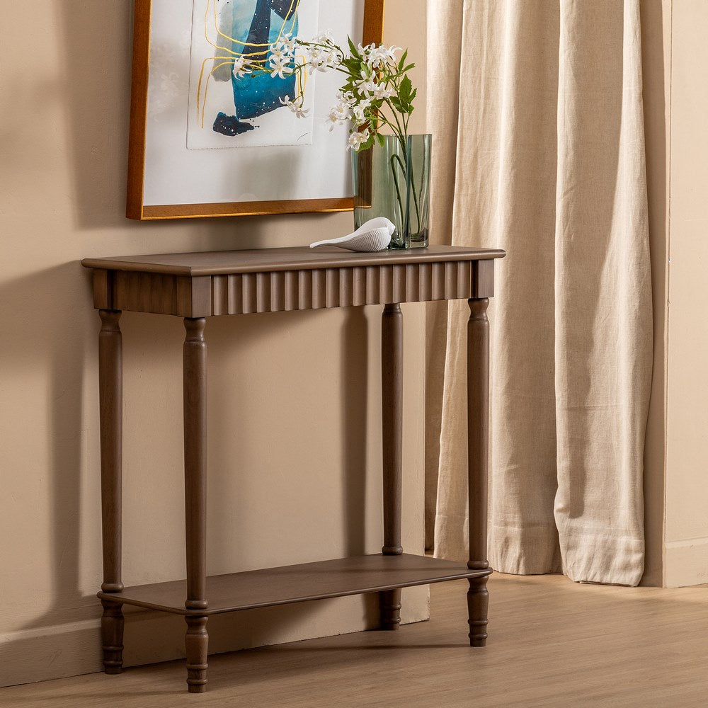 CONSOLA MARRÓN DM-MADERA 71 X 30 X 71 CM