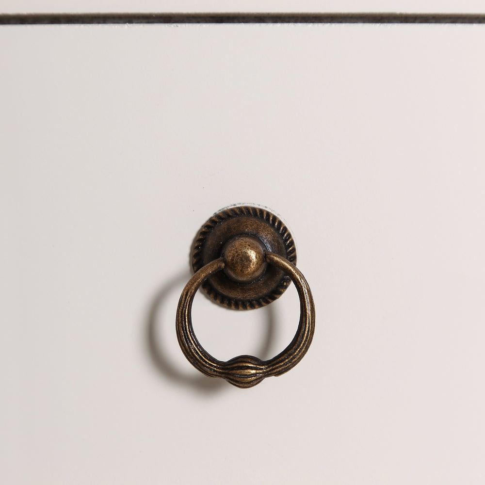 MESITA 2 PUERTAS Y 1 CAJÓN BLANCO 45 X 26 X 69 CM