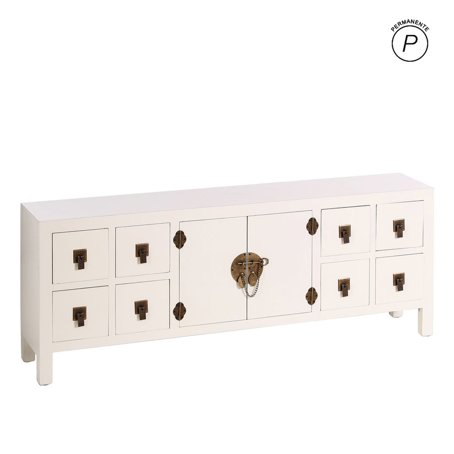 MUEBLE 8 CAJONES BLANCO 130 X 24 X 50,50 CM