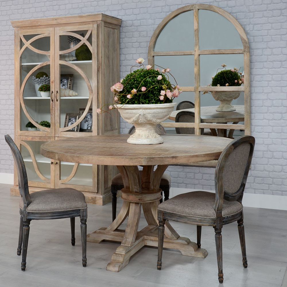 MESA COMEDOR REDONDA BLANCO DECAP� 150 X 150 X 76 CM