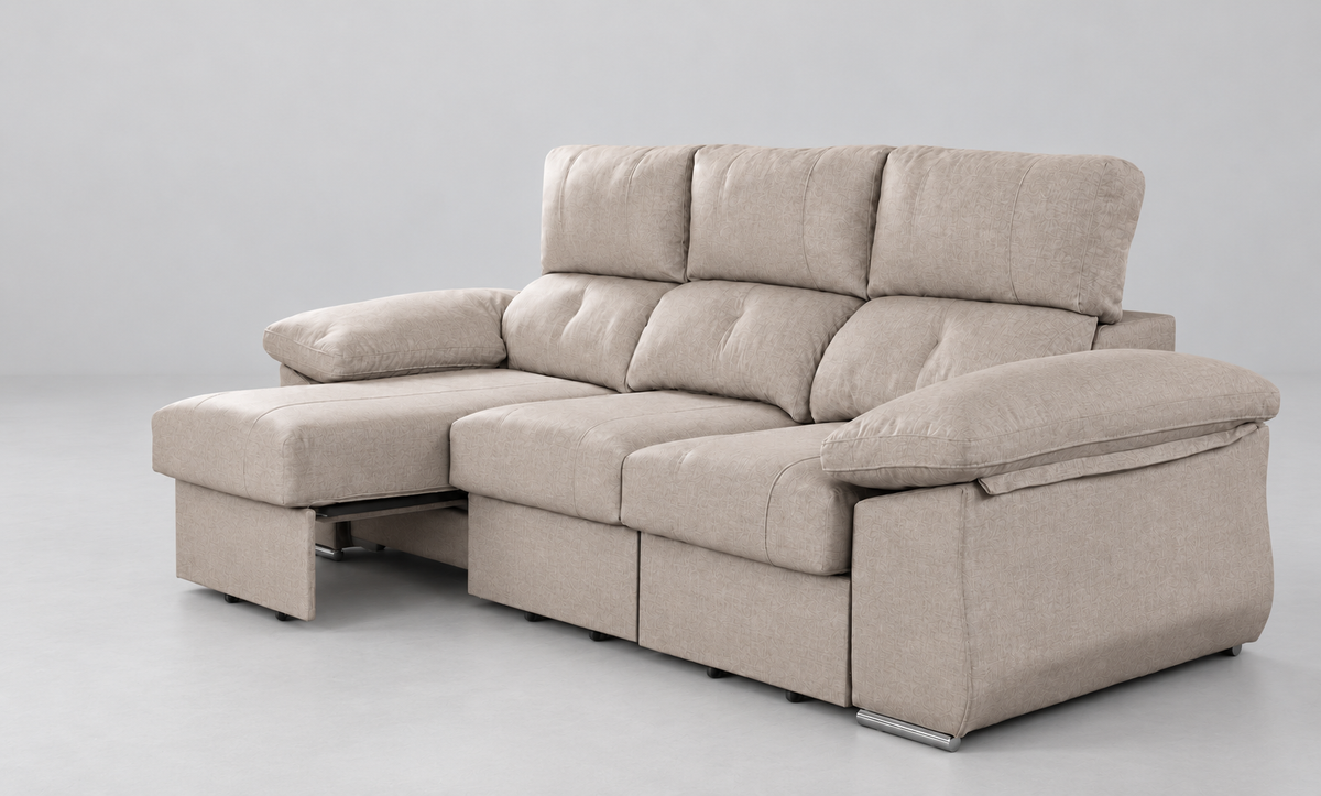 Chaise longue Cupra — Cairo-Piedra, chaise derecha — vista 3/4