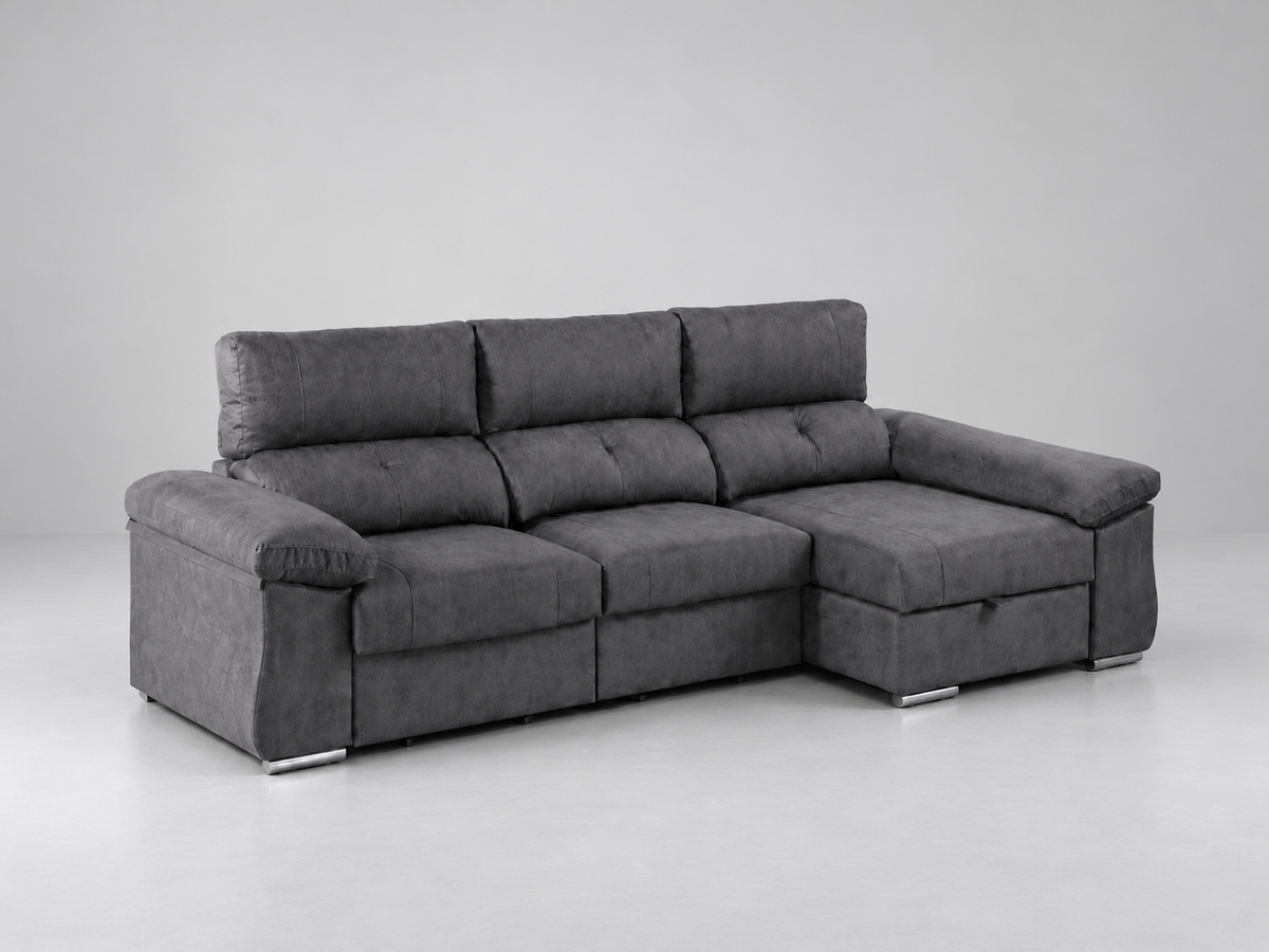 Chaise longue Cupra — Edi-Plomo, chaise izquierda — vista 3/4