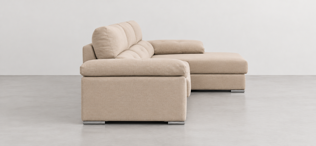 Chaise longue Golf Cairo-Beig derecha, vista lateral, SKU P017GOLF2SHD000CBEO