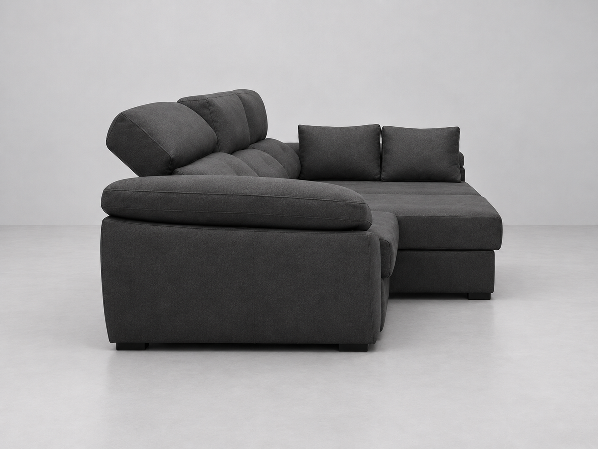 Chaise longue Gredos Cairo Antracita izquierda lateral