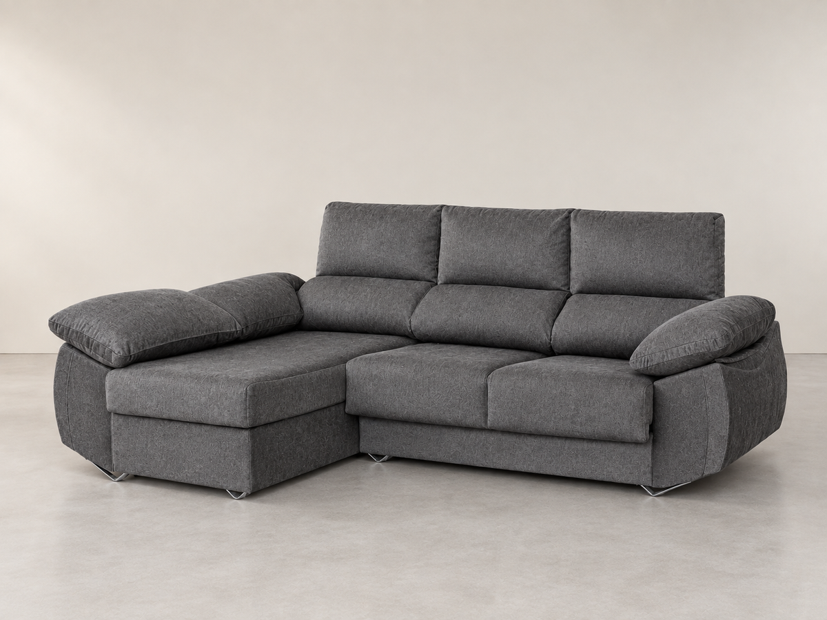 Sofá Chaise Longue Epi marengo izquierda vista tres cuartos