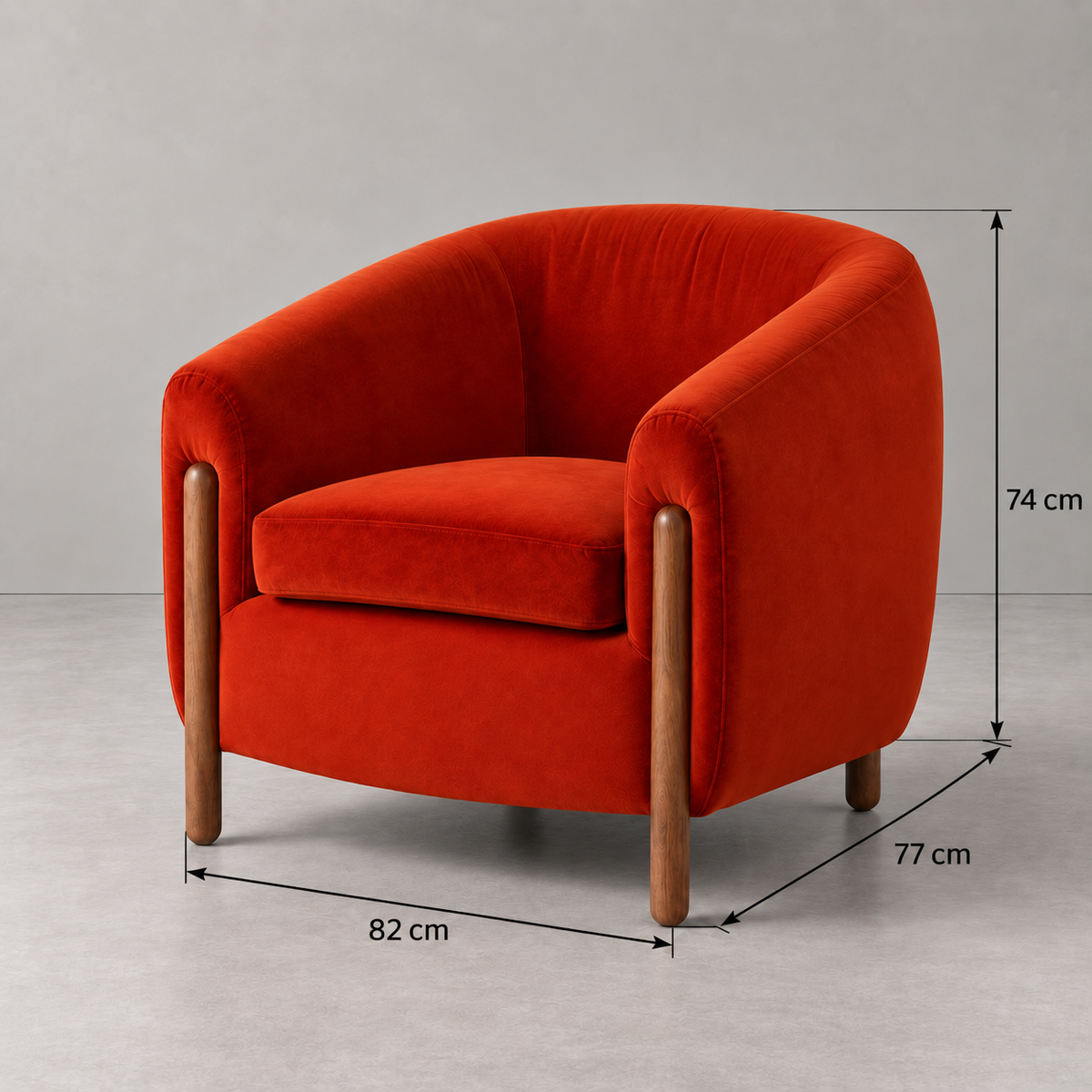 Ámbar IXIA-611391 — medidas 82 × 77 × 74 cm