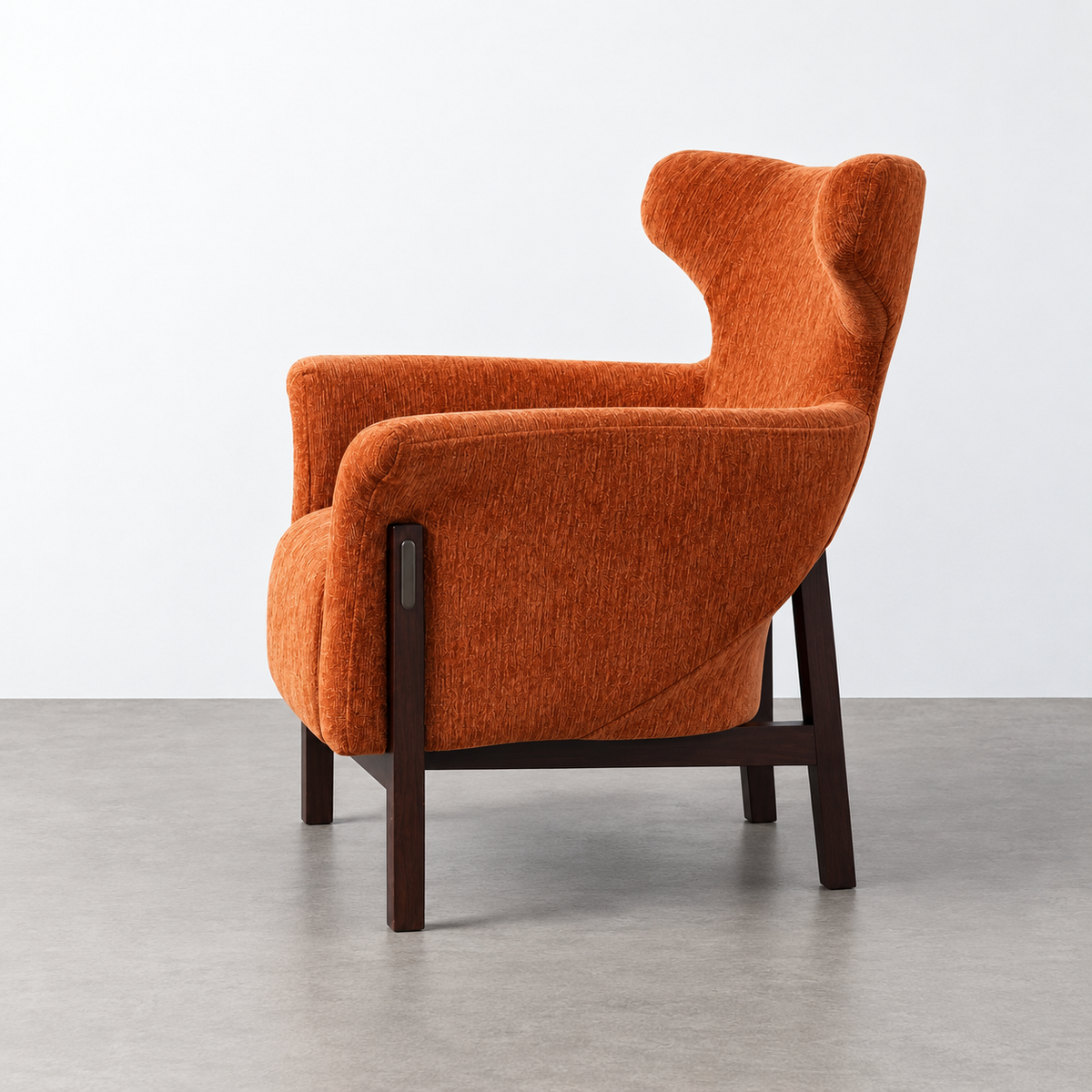 PEACH ARMCHAIR FABRIC-WOOD LIVING ROOM 73 X 72 X 77 CM