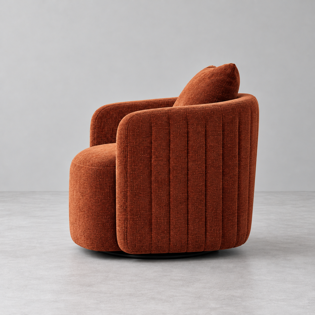SWIVEL ARMCHAIR TILE FABRIC-WOOD 76 X 70 X 84 CM
