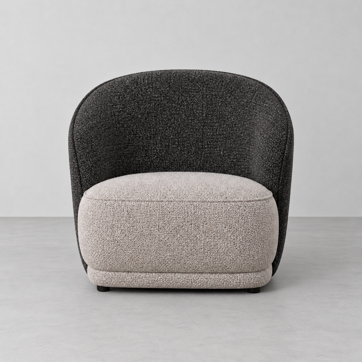 Sillón Bruma bicolor gris IXIA-614783 — frontal