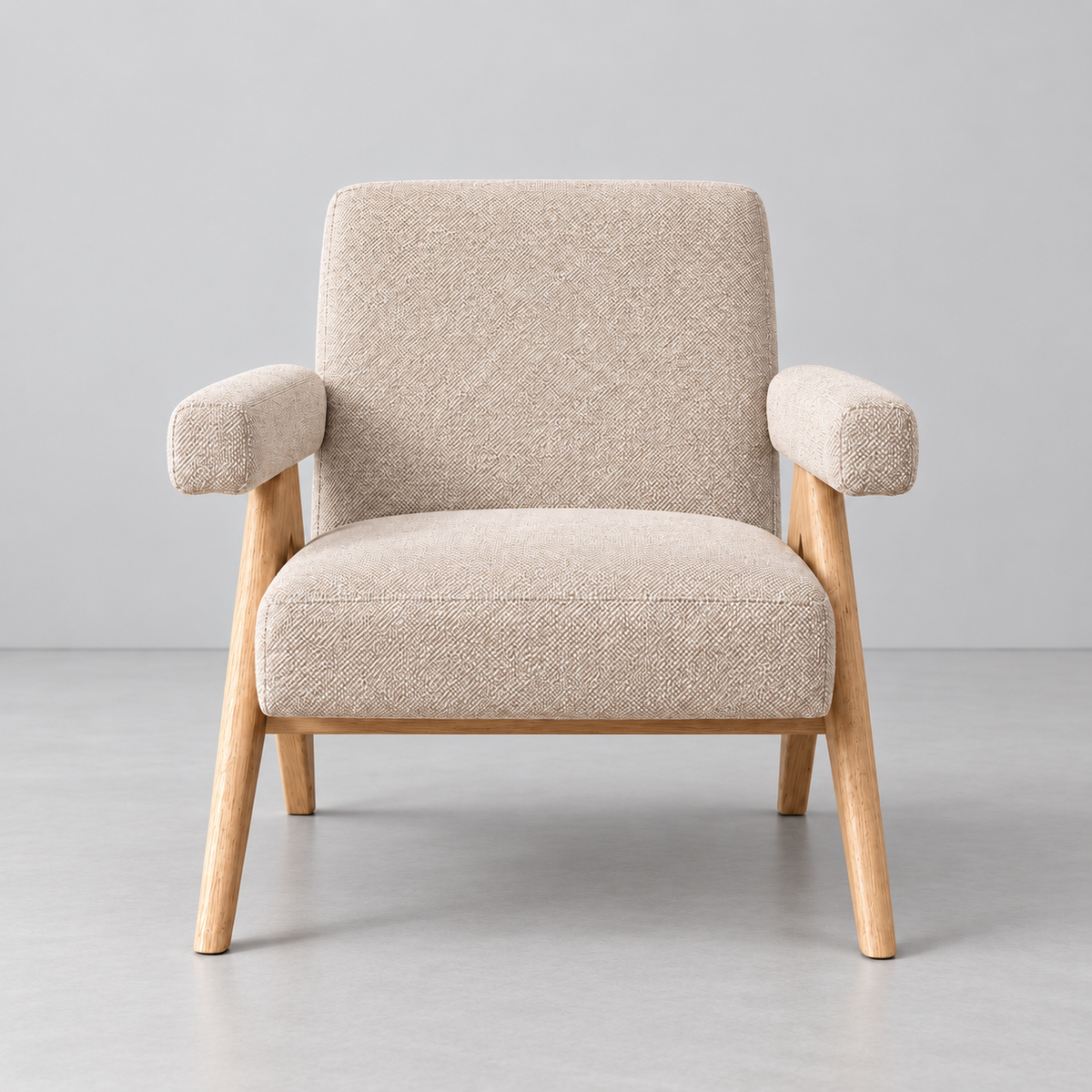 Sillón Faro beige IXIA-616422, frontal