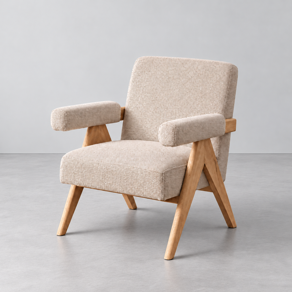 Sillón Faro beige IXIA-616422, 3/4