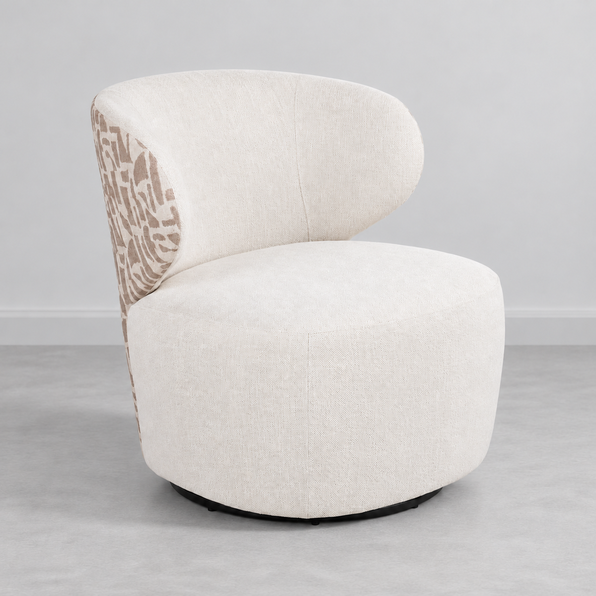Sillón Lima crema-beige IXIA-616827 — vista 3/4
