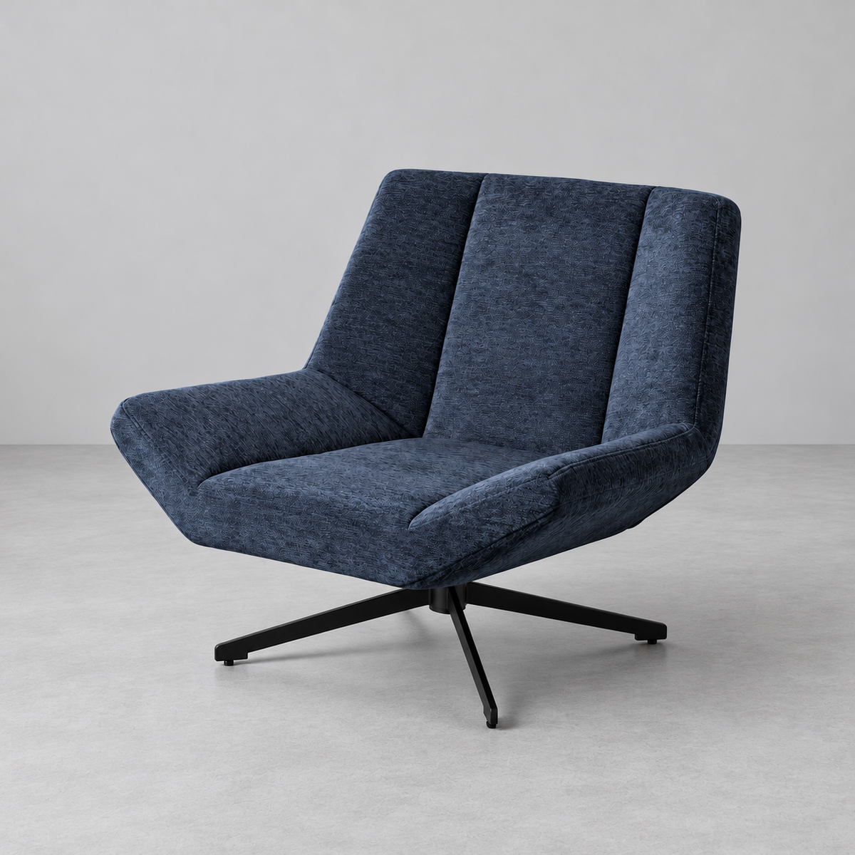 Sillón Ronda azul IXIA-616363, 3/4