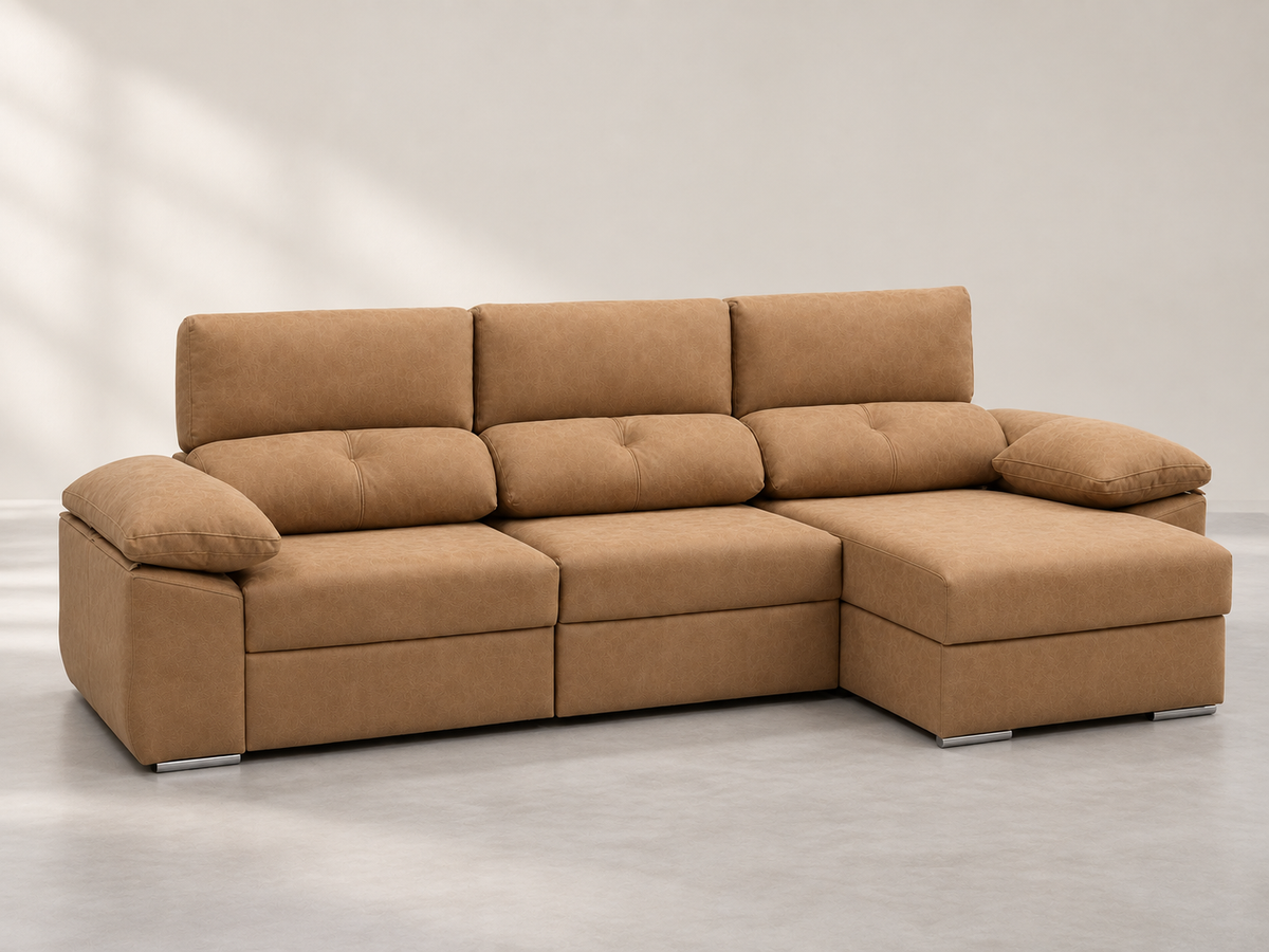 Chaise longue Audi Magnol Camel derecha