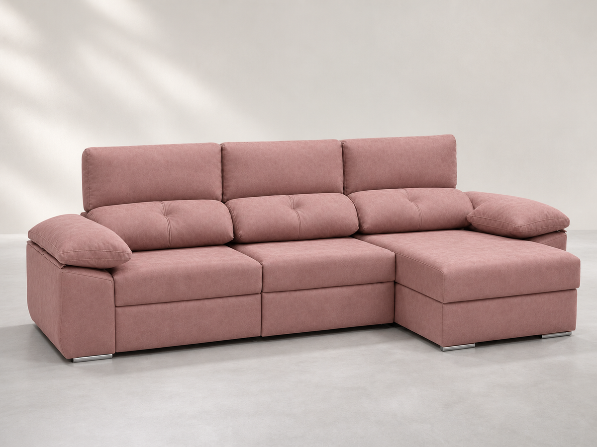 Chaise longue Audi Magnol Rosa derecha