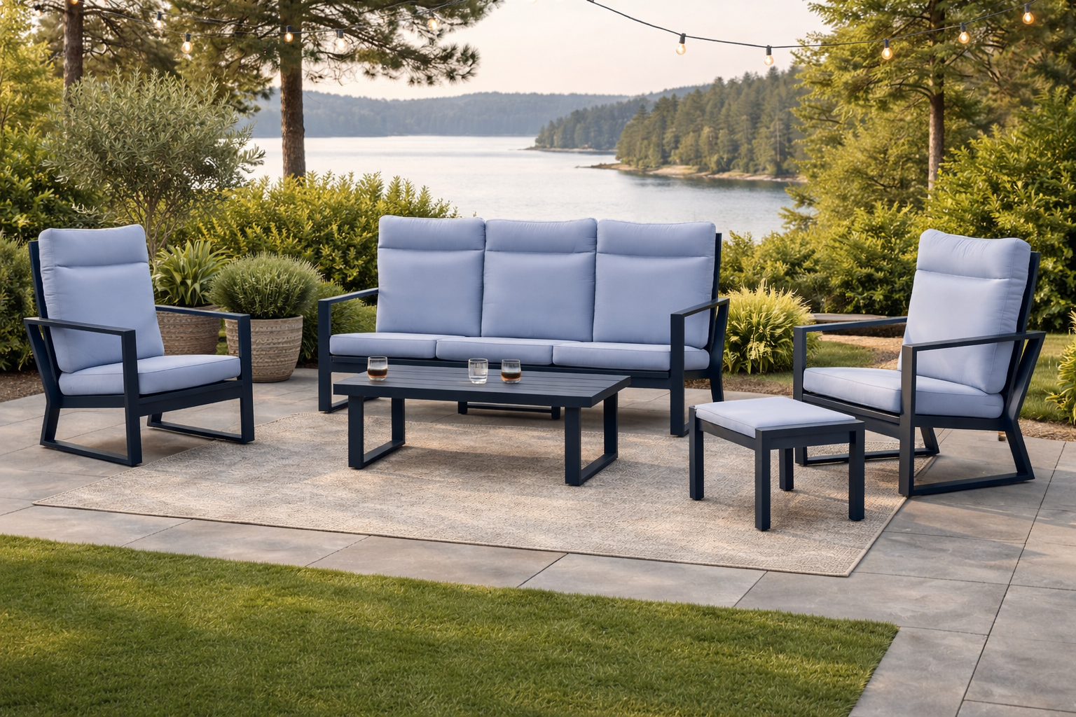 Conjunto de jardin BOLONIA 3 plazas