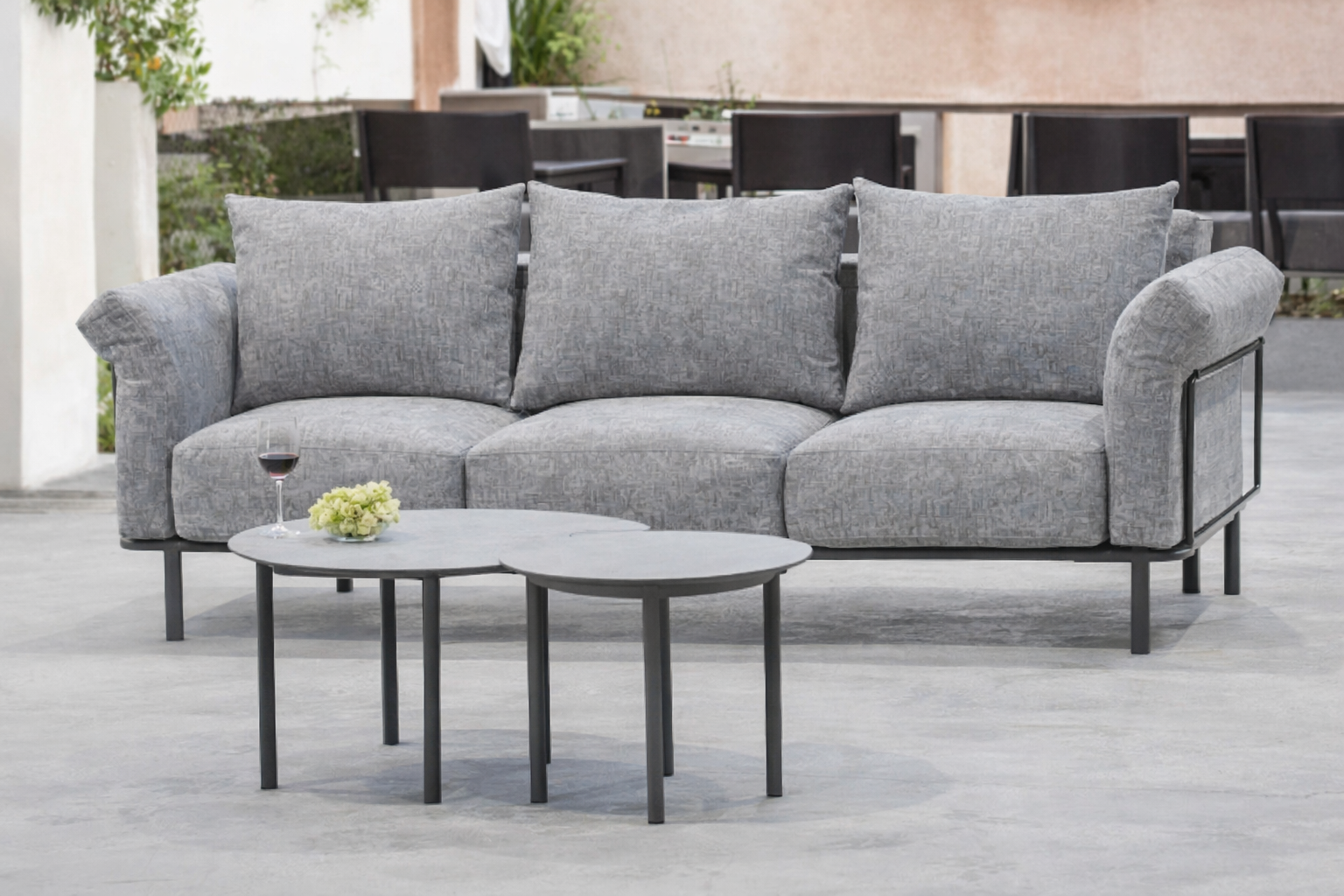 Sofa de jardin 3 plazas BRANDON