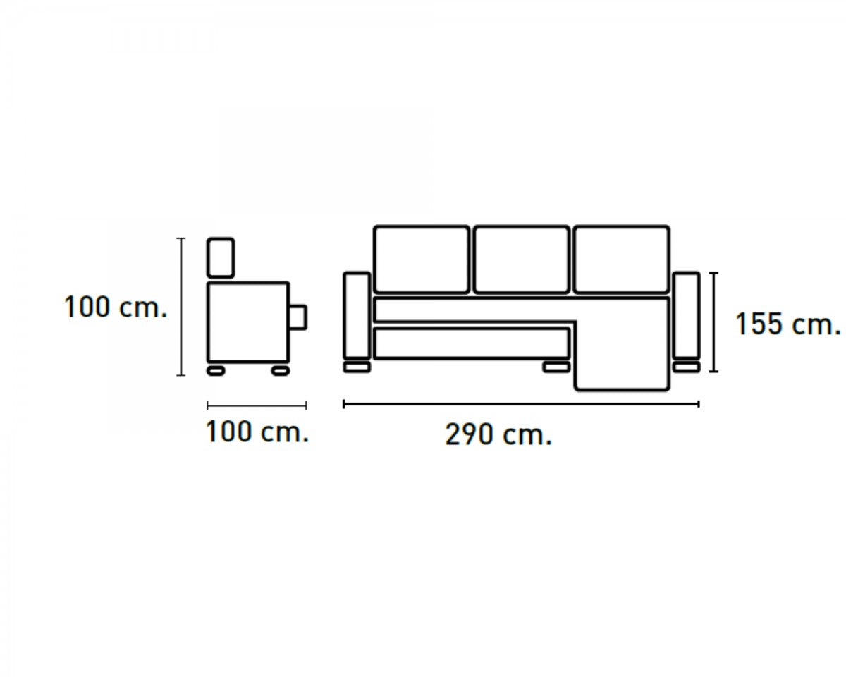 Sofá Chaise Longue Robert
