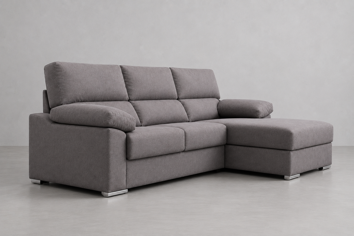 Chaise longue Ruben CGRF módulo 1 derecha, vista lateral