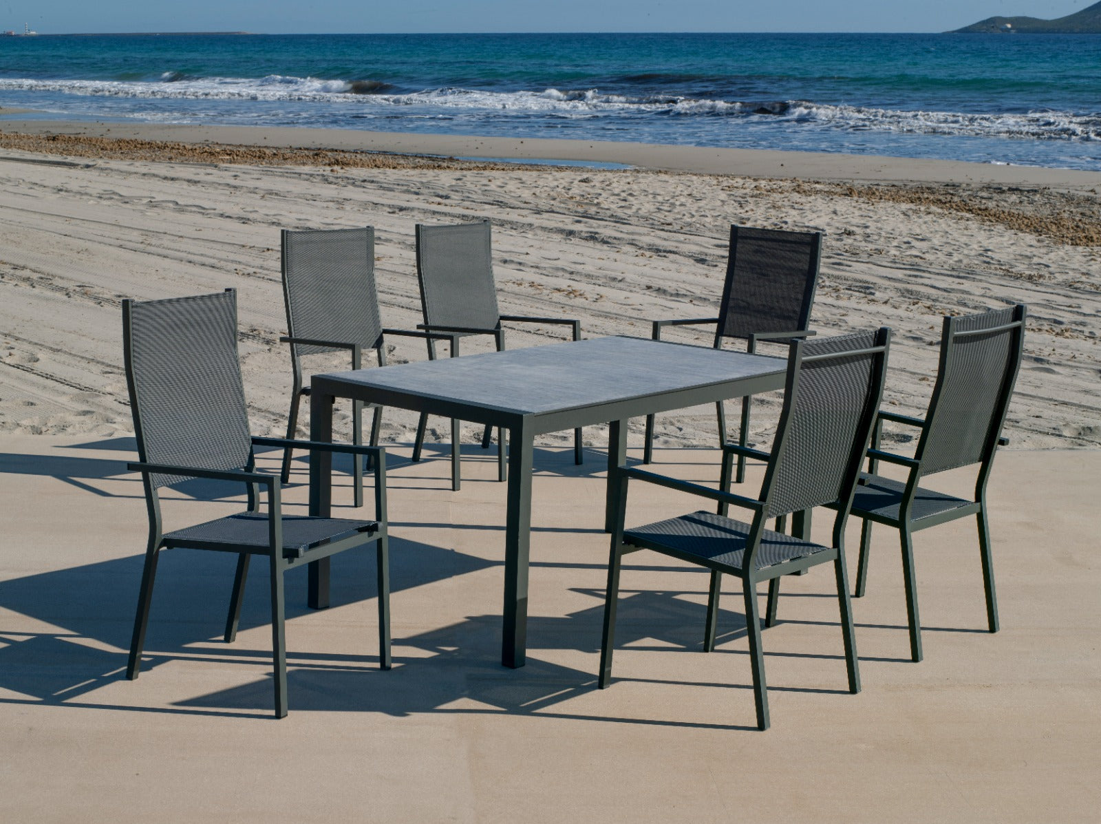 Mesa de comedor exterior CORCEGA 160x90 cm
