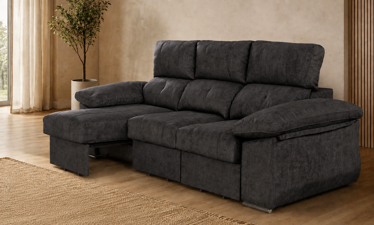 Sofá Chaise Longue Cupra derecha-marengo