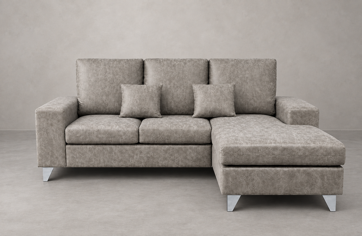 Chaise longue Duque gris, vista frontal