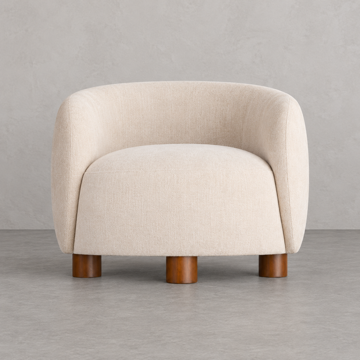 CREAM ARMCHAIR FABRIC-METAL 80 X 82 X 62 CM