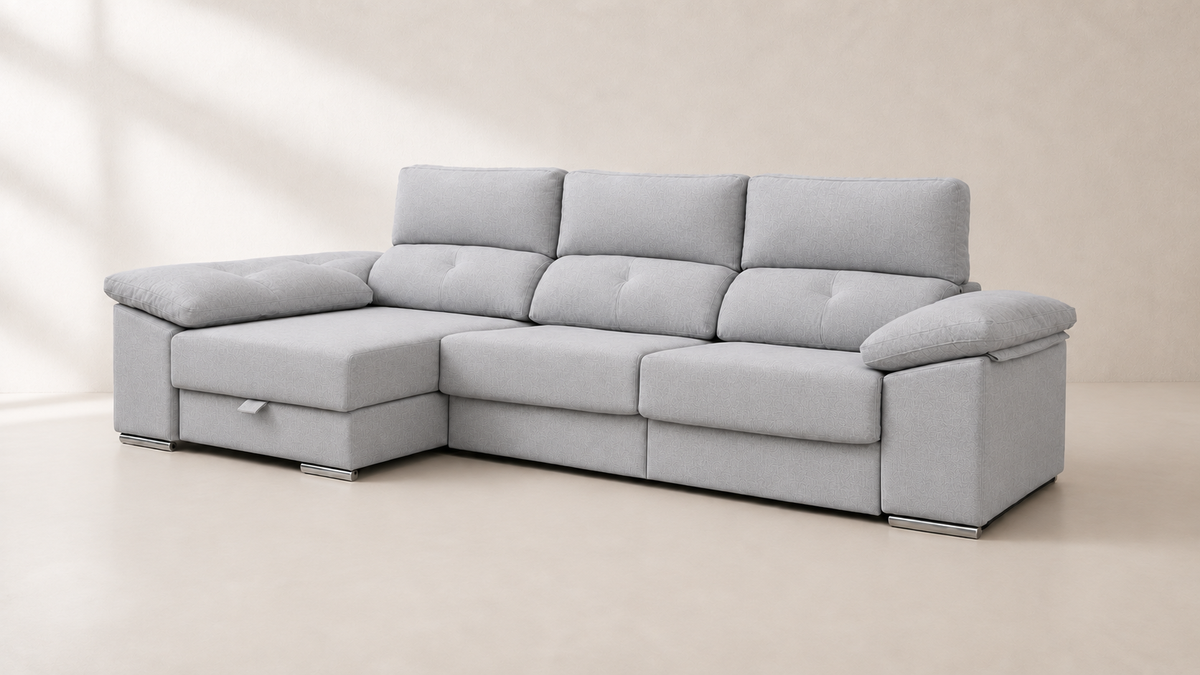 Chaise longue Golf — vista 3/4 izquierda — Cairo Perla