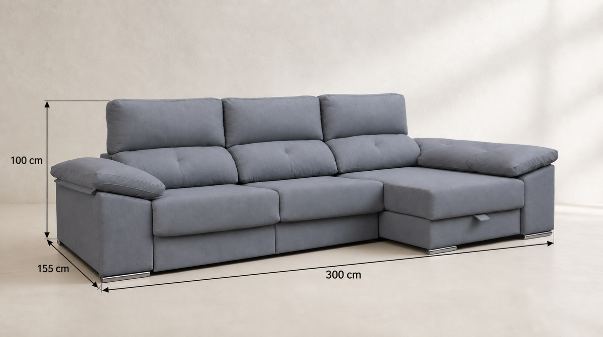 Guía de medidas de Golf Chaise Lounge
