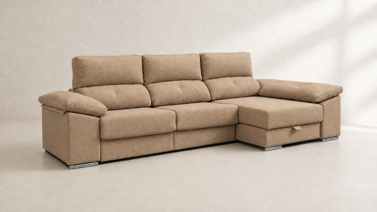 Chaise longue Golf — vista 3/4 derecha — Magnol Camel