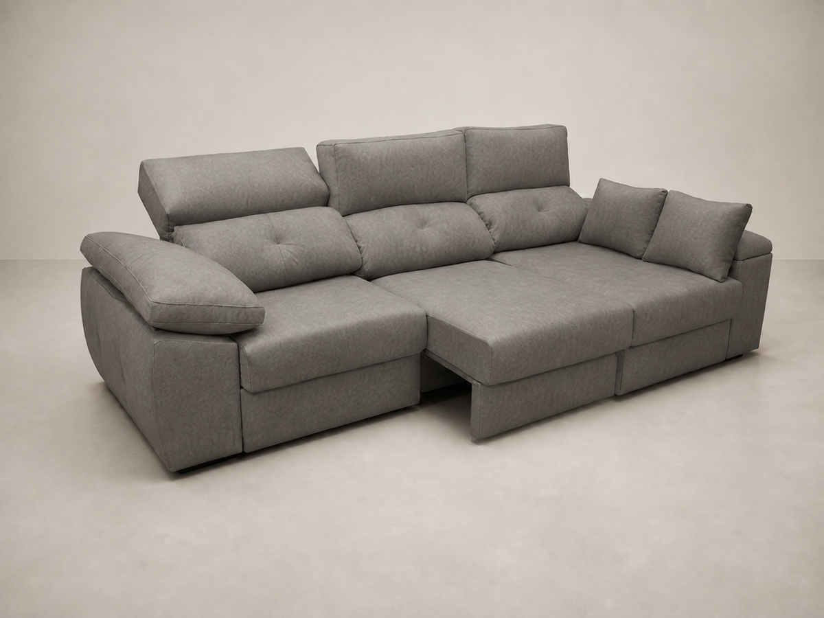 Chaise longue Gredos — vista 3/4 izquierda — Edi-Cemento