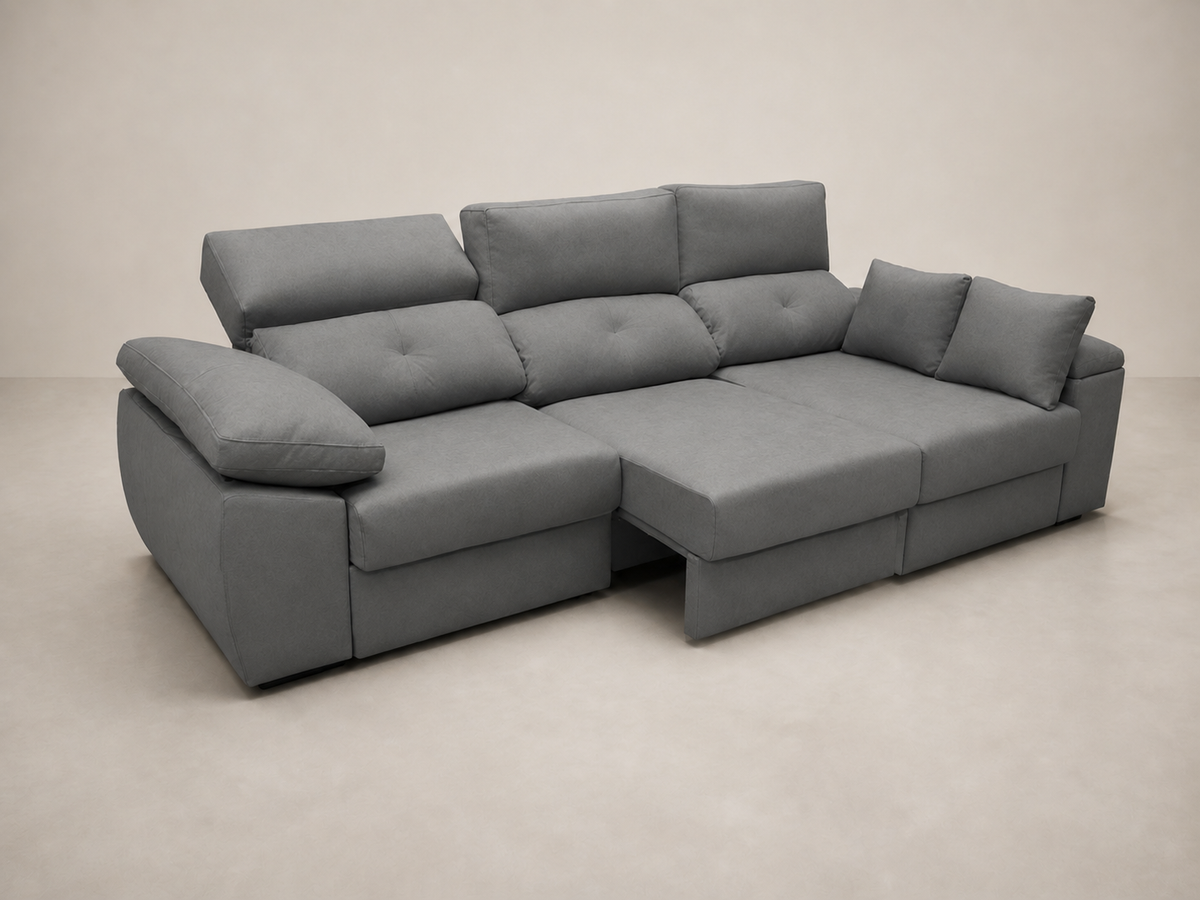 Chaise longue Gredos — vista 3/4 izquierda — Edi-Plomo