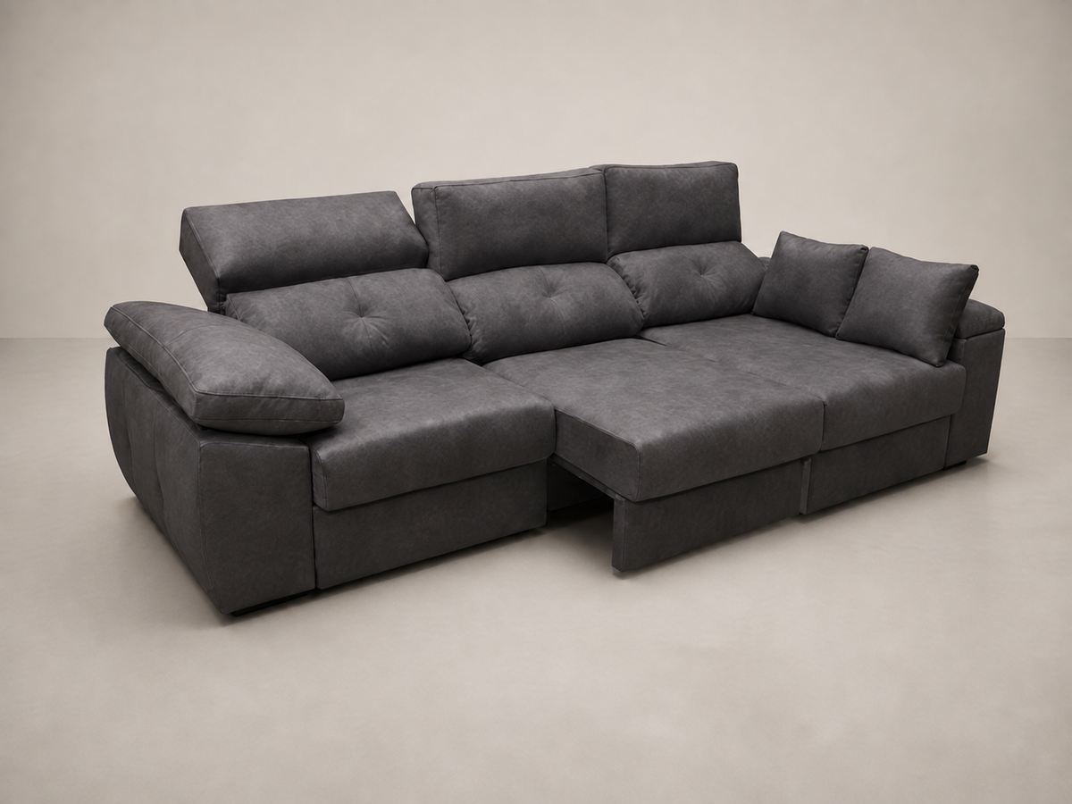 Chaise longue Gredos — vista 3/4 izquierda — Magnol Marengo
