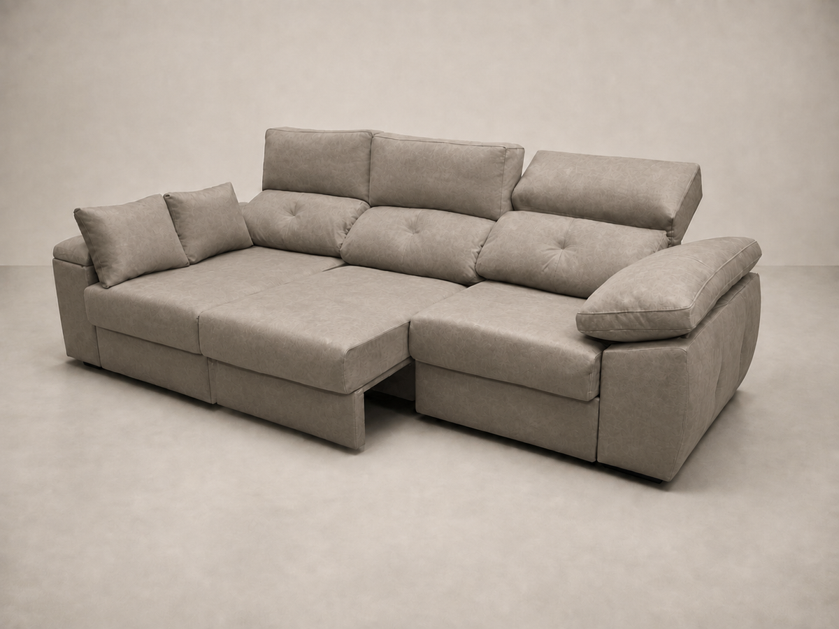 Chaise longue Gredos — vista 3/4 derecha — Edi-Cemento