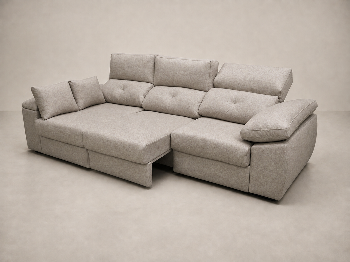 Chaise longue Gredos — vista 3/4 derecha — Edi-Piedra