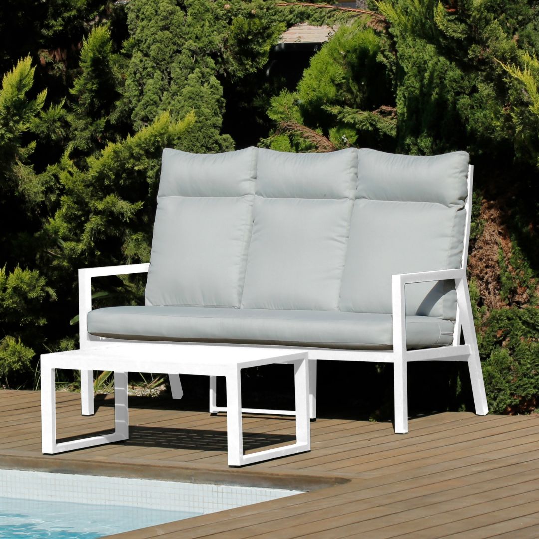 Sofa de jardin 3 plazas HASTON
