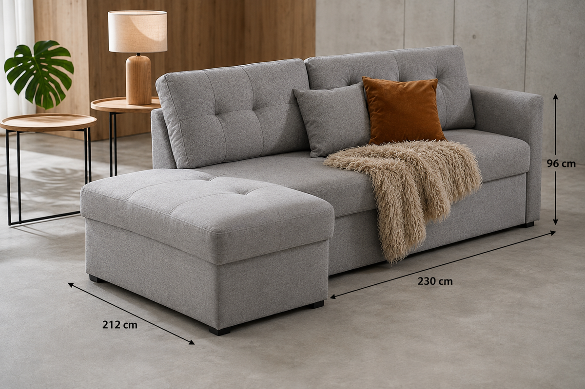 Guía de medidas de Chaise longue Isis