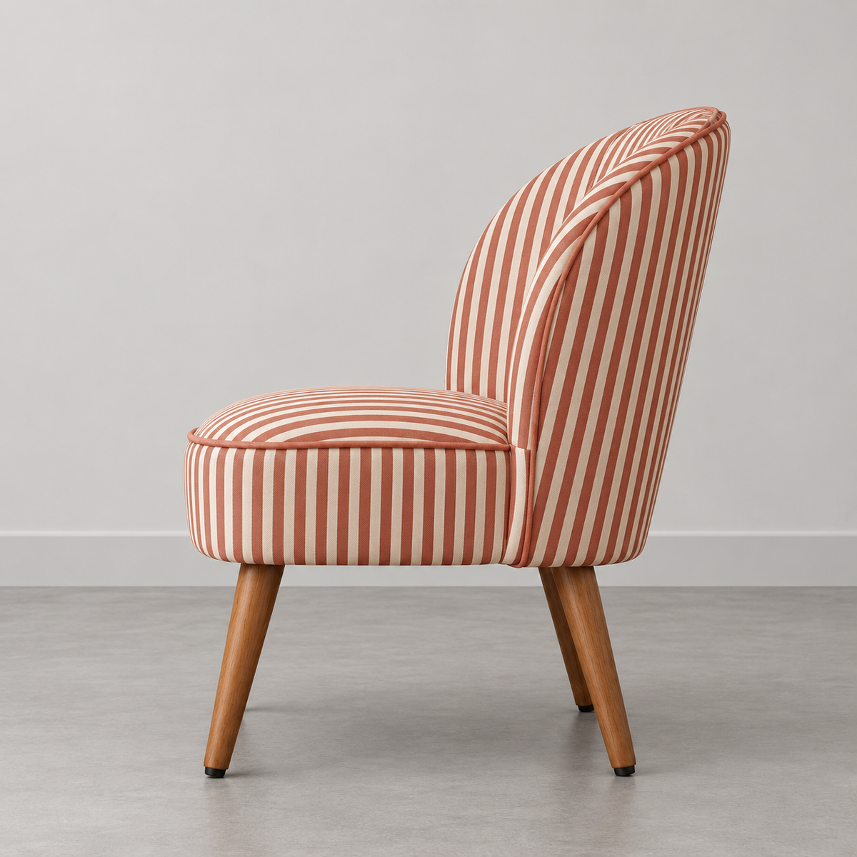 Sillón Ray terracota IXIA 614509 — vista lateral