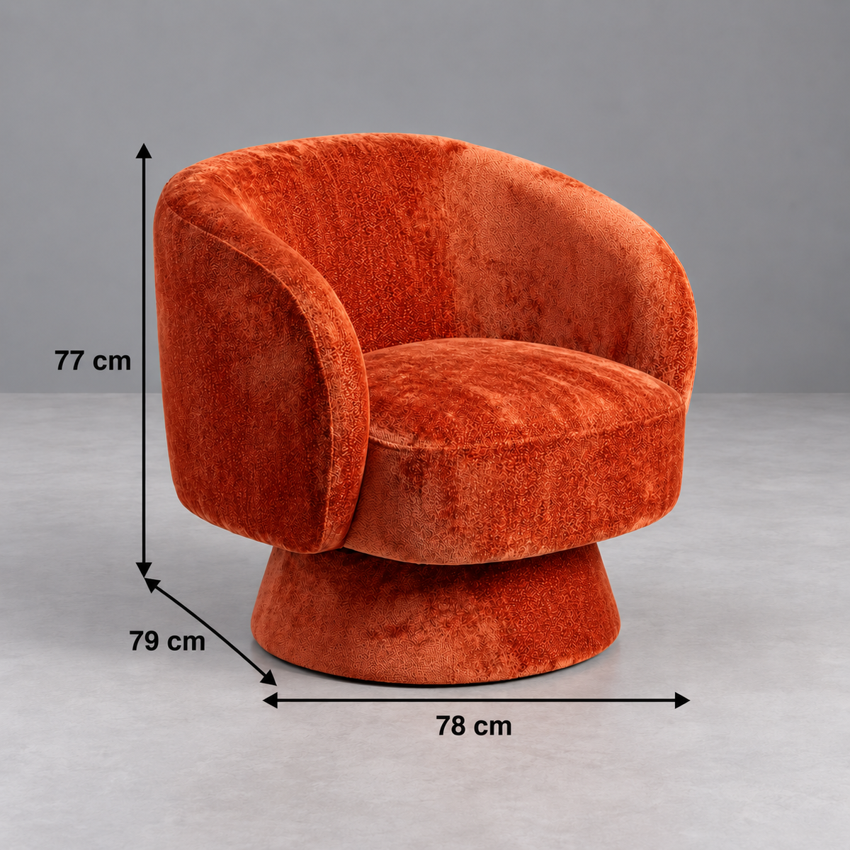 Ficha de medidas Ugo 78 x 79 x 77 cm