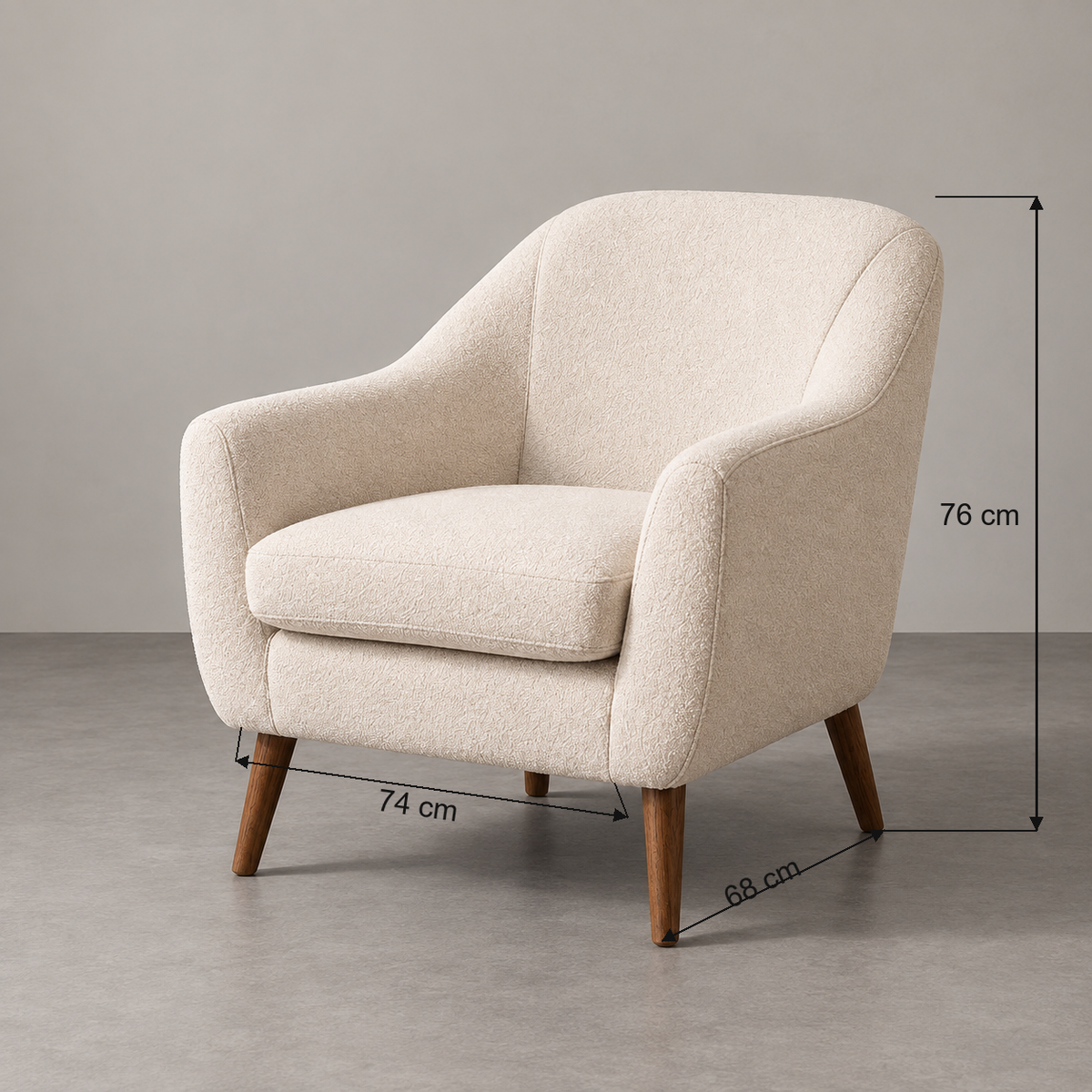Ficha de medidas IXIA 615355 74 × 68 × 76 cm
