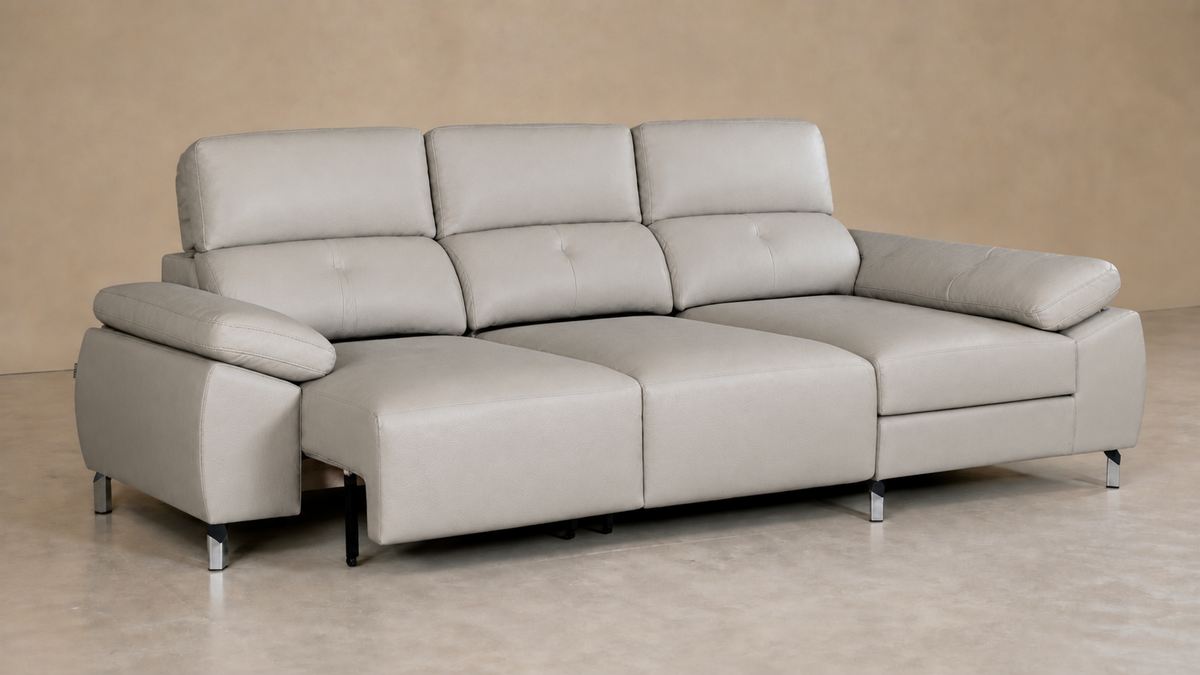 Chaise longue Lancia — vista 3/4 izquierda — Magnol-Plata